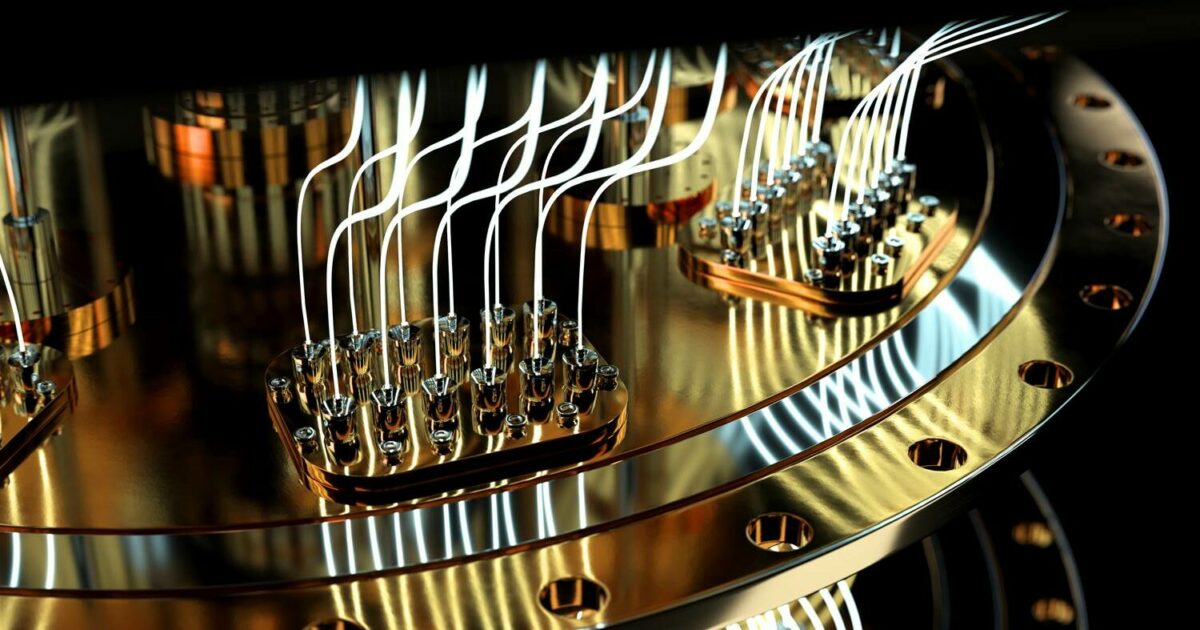 Detalhe de computador quântico, quantic, teletransporte quântico