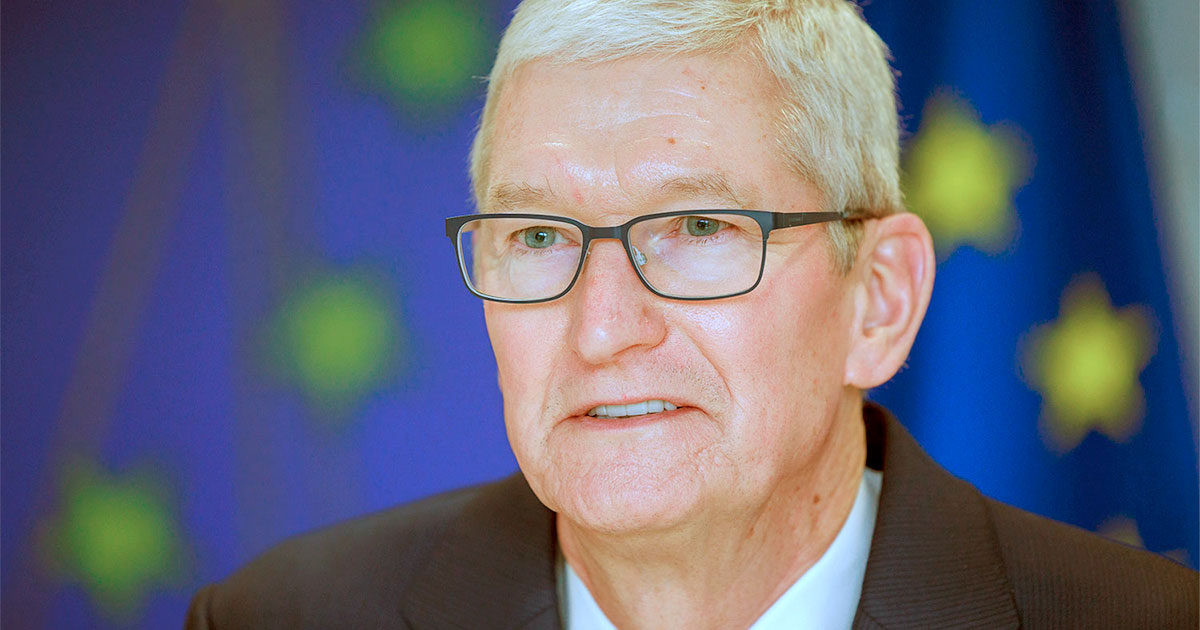 Tim Cook, CEO da Apple: empresa adiará recursos de inteligência artificial na União Europeia por causa de lei - Foto: Christophe Licoppe/Creative Commons