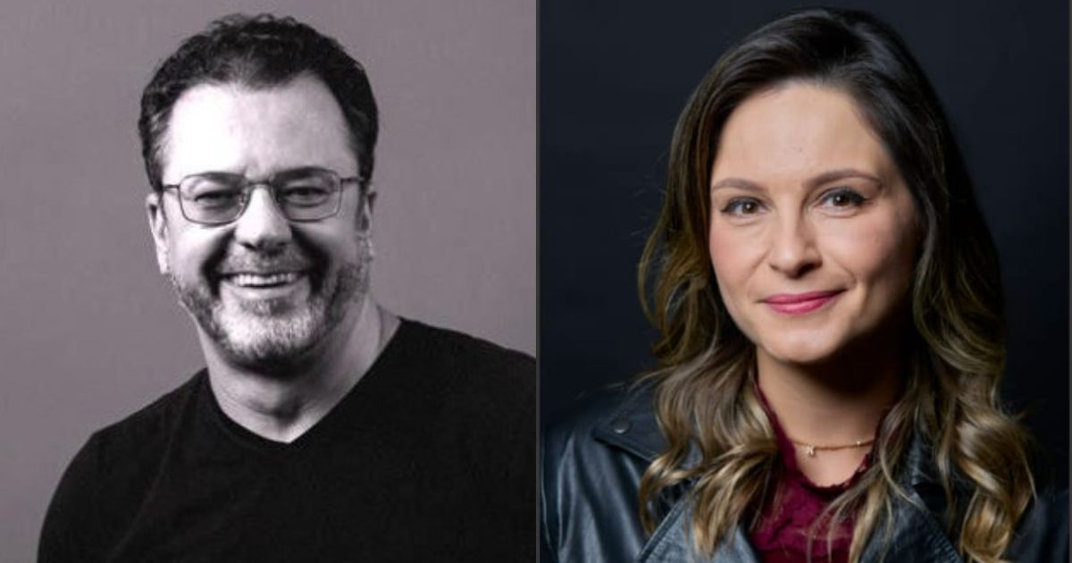 Alberto Campos, diretor executivo de Tecnologia do Banco BV, e Karina Baccaro, diretora Comercial Corporate B2B da Vivo (Imagens: Divulgaçã)